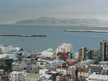Luftbild von Reykjavik